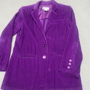 Purple Corduroy Blazer